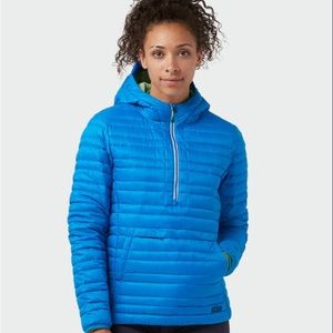 Stio women’s Pinion down pullover size M in Alpine Lake